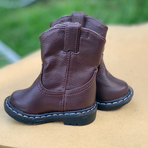 Dark Brown Pull-on Infant Boots Pre-walk Boots - Picture 2 of 7